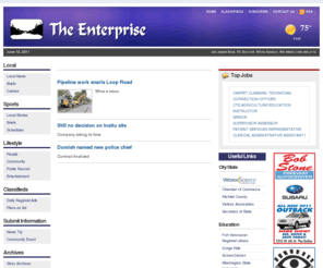 whitesalmonenterprise.com: The Enterprise - White Salmon, Washington
Welcome to the online edition of The Enterprise -- White Salmon, Washington.