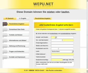 wepu.net: WEPU.NET - Diese Domain können Sie mieten oder kaufen.
My Site