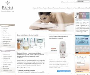 calleis.com: Cosmetici Viso Corpo Capelli - Vendita Prodotti Cosmetici Online - Creme Solari - Antimacchie | Kallèis
Cosmetici Kallèis - Vendita online di prodotti cosmetici italiani di alta qualità con principi attivi concentrati in formule efficaci e con tolleranza massima.