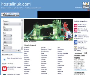 hostelinuk.com: Hostel in England - Info Hostels - Hostels around the England
