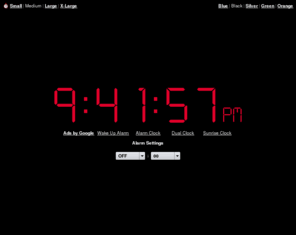 reminderclock.com: Online Alarm Clock
Online Alarm Clock - Free internet alarm clock displaying your computer time.