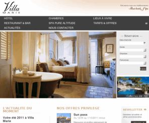 villamarie.fr: Hotel luxe St Tropez - Villa Marie : Hôtel 4 étoiles Saint-Tropez – Ramatuelle
Villa Marie est un hôtel de luxe situé tout près de Saint Tropez et des plages. Dans un cadre luxueux et féérique, redécouvrez le charme du style Riviera.