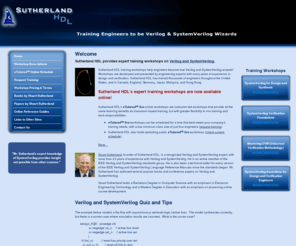 1sutherland.com: Sutherland HDL - Training Workshops on Verilog and SystemVerilog
Sutherland HDL training workshops on Verilog and SystemVerilog. Developed and presented by engineering experts. Emphasize on proper usage of HDLs for logic synthesis and design verification.