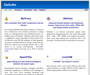 desofto.com: DeSofto
Web accelerator with powerful pop-up & ad blocker and cache.
