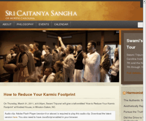 scs-nc.org: Sri Caitanya Sangha of North Carolina
A Gaudiya Vaisnava community in North Carolina, formed around the guidance of Swami Tripurari.