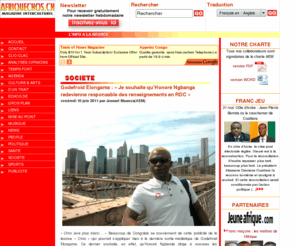 afriquechos.ch: Afriqu'Echos Magazine
Echos d'afrique et d'ailleurs,magazine people, informant sur la culture, société, musique, sports, infos pratiques