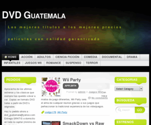 dvdguatemala.com: DVD Guatemala « Los mejores títulos a los mejores precios peliculas con calidad garantizada
Los mejores títulos a los mejores precios peliculas con calidad garantizada
