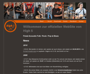 high5-live.de: High5: Home
High5 die Live Coverband im Oberschwäbischen Raum schlechthin