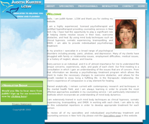 judithkurzerlcsw.com: Judith Kurzer, LCSW is a licensed psychotherapist and certified hypnotherapist providing counseling services and individualized psychotherapy treatment in New York City
Judith Kurzer, LCSW is a licensed psychotherapist and certified hypnotherapist providing counseling services and individualized psychotherapy treatment in New York City. Specialties include mind body techniques such as clinical hypnosis, somatic experiencing, brainspotting, and EMDR