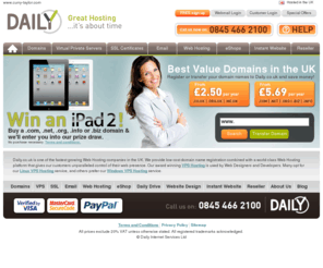 curry-taylor.com: curry-taylor.com - registered by Daily.co.uk
Daily.co.uk provides cheap web hosting, domain name registration and website building packages