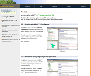 erp-cbt.net: eLearning for ABAP: Interactive learn system for ABAP
ABAP learn system with  ABAP program flow simulation