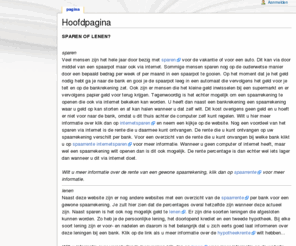 herlandfestival.com: Hoofdpagina - , Over sparen gesproken...
Informatief artikel over: sparen en hoe om te gaan met geld...