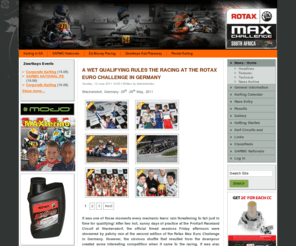 kart.co.za: Karting in South Africa
Karting in South Africa! All you ned to know about getting started, the South African Rotax Max Challenge, results, entries and much more.