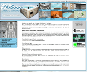 parkstadwhirlpool.com: Parkstad Whirlpool Landgraaf, De winkel voor uw Amerikaanse Spa: 
Welkom op onze website!
Parkstad Whirlpool is leverancier van amerikaanse spa's, baden, sauna, stoomcabine, badkamermeubels, sunshower, whirlpools en nog veel meer. Bekijk snel onze catalogus!