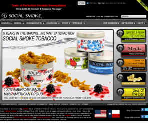 socialsmoke.com: Hookah Wholesale - Shisha - Hooka @ Social Smoke Hookah
Hookah and shisha pipes, Starbuzz tobacco, Layalina, and Hookahs and hooka parts and accessories