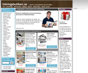 tidningsbutiken.se: Tidningsbutiken.se - Billiga prenumerationer på tidningar
PÃ¥ Tidningsbutiken.se hittar du billiga erbjudanden pÃ¥ Ã¶ver 600 tidningar och magasin. Alla prenumerationer avslutas automatiskt!