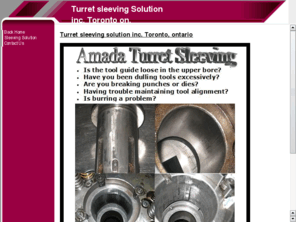 turret-sleeving.com: Turret sleeving Solution inc. Toronto on.
Amada turret sleeving