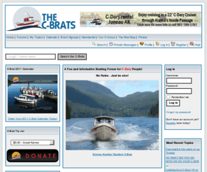 c-brats.com: The C-Brats :: Home
The ultimate C-Dory boating community, with an emphasis on the great folks who own, or want to own a C-Dory boat. The C-Brat boating forums are also the definitive resource for C-Dory technical information.