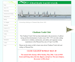 chathamyachtclub.org: Chatham Yacht Club, Chatham MA - Dedicated to the development of sailors since 1921
