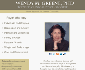 drwendymgreene.com: Dr. Wendy M. Greene, Ph.D. - Lexington, Ma.
About Dr. Wendy Greene