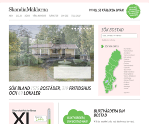 skandiamaklarna.net: SkandiaMäklarna | Fastighetsmäklare, mäklare, bostadsmäklare
En av Sveriges ledande fastighetsmäklare med över 400 medarbetare på 75 kontor. Boka fri värdering med våra mäklare. Sök på bostäder till salu.