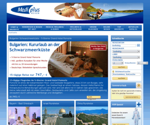 terravital.com: Wellness Urlaub, Rundreise, Gesundheitsreisen und Kur Urlaub mit Mediplus Reisen
Mediplus Reisen - Deutschlands Spezialist für Gesundheitsreisen, Kur-Urlaub, Prävention und Wellness.