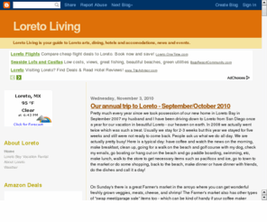 loretoliving.com: Loreto, B.C.S.
Loreto Arts, Dining, Hotels Events and More