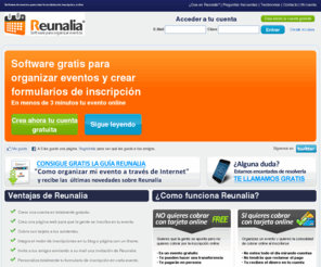 reunalia.com: Reunalia.com Â· Organiza tus eventos on-line
Reunalia.com :: Organiza tus eventos on-line en cualquier parte del mundo. Crea tus kedadas, reuniones, cenas, fiestas o cualquier otro tipo de evento que puedas imaginar de un modo fÃ¡cil y centralizado para que no falle nada. Una vez pasados, aÃ±ade comentarios, fotografÃ­as o videos con toda facilidad y no dejes que se olvide ese gran dÃ­a.