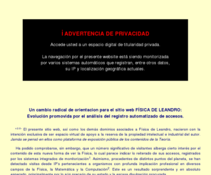 slean.es: Física de Leandro - TEORÍA UNIFICADA
Física de Leandro - TEORÍA UNIFICADA / UNIFIED THEORY | Sitio oficial en Internet.