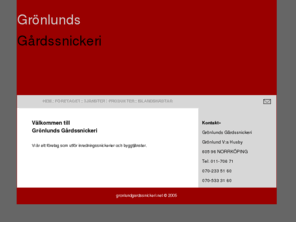 gronlundgardssnickeri.net: Grnlunds Grdssnickeri
