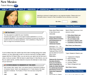 newmexicopatentattorney.com: New Mexico Patent Attorney.com
Patent Attorney.com Lawyers in New Mexico