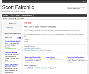 sjfairchild.com: Scott J Fairchild's Website
Welcome to Scott J Fairchild's Website