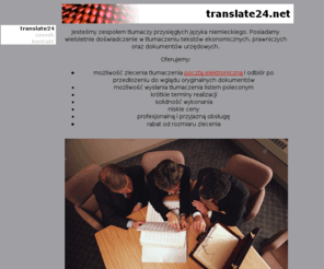 translate24.net: Tłumaczenia niemiecki wrocław oraz tłumacz niemieckiego
Translate24.net oferuje tłumaczenia niemieckie we Wrocławiu. Tłumacz niemieckiego profesjonalny i z wieloletnim doświadczeniem.