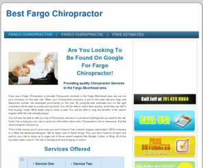 bestfargochiropractor.com: Fargo Chiropractor|Fargo ND Chiropractor|Chiroprator in Fargo
This web site is for sale or rent. Get on the first page of google now