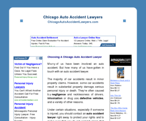 chicagoautoaccidentlawyers.com: Chicago Auto Accident Lawyers
Choosing a Chicago Auto Accident Lawyer at Chicago Auto Accident Lawyers at Chicago AutoAccidentLawyers.com