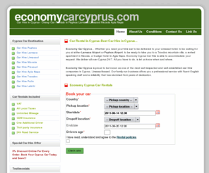 economycarcyprus.com: Car Hire in Cyprus - Car Rentals for Paphos, Larnaca, Limassol, Ayia Napa, and Nicosia
Cyprus Car Hire Portal is your route to low-cost car rental in Cyprus.