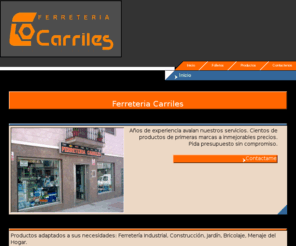 ferreteriacarriles.com: Ferreteria Carriles|Economa y Negocios
Web sobre tienda de ferreteria y menaje del hogar