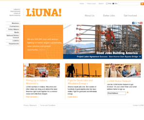 liuna.org: Laborers' International Union of North America
The Build America union - half a million strong fighting for better wages and benefits, safer jobsites and greater opportunity