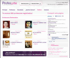 profesarte.com.ar: Profesores - Clases - Cursos | Profesarte
Cursos, clases, profesores, novedades