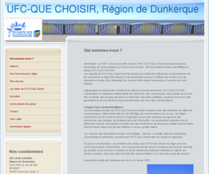 ufc-quechoisir-dunkerque.org: Nos Permanences Litiges - UFC-QUE CHOISIR, Région de Dunkerque
Union Fédérale des Consommateurs Que Choisir région de Dunkerque défense information