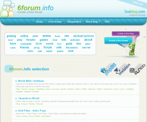 6forum.info: Create a forum - 6forum.info - Free forum
Free forum Free forum : Family Site to keep in touch. Free forum : Chameleon World Dobrodosli na forum jSO Klana!          ~!UZIWAJTE!~ Free forum : Under construction. Free forum : StarryMyst: The EverLasting INN