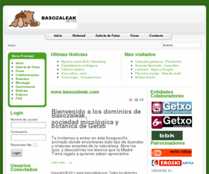 basozaleak.com: www.basozaleak.com
Basozaleak, Sociedad Micologica Botanica de Getxo