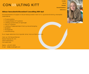 consultingkitt.com: Aktuar konsulentvirksomhed Kitt Skovs Petersen Consulting Kitt
