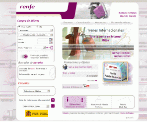 renfe.es: Renfe
PAGINAS OFICIALES DE RENFE, HORARIOS, RESERVA, VENTA, BILLETES,