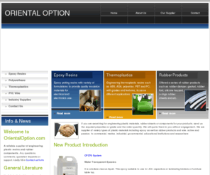 orientaloption.com: Oriental Option :: Engineering Plastics, Thermoset, Rubber Components & Industry Supplies
