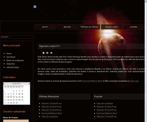 profmueller.net: Professor Paulo Henrique Mueller
Site do Prof. Paulo Mueller para disponibilizar materiais e informações aos seus alunos de Biologia e Ciências Naturais.