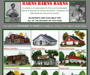 barnsbarnsbarns.com: Barns, Barns, Barns, Barn Plans, Blueprints
A Collection Of Easy To Build Pole Barn Plans & Related Farm/Outbuildings By Several Architects, Designers & Manufacturers Around The Country.