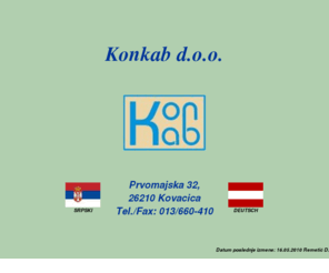 konkab.com: Konkab d.o.o. - Dobrodosli
Konkab, firma za konfekcioniranje kablova.