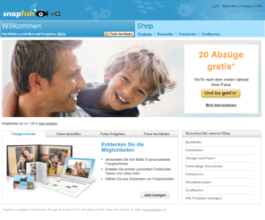snapfish.de: Fotos entwickeln und Fotogeschenke erstellen bei Snapfish.
Bestellen Sie Ihre Abzüge bei Snapfish in bewährter HP Qualität oder gestalten Sie für sich und andere ganz individuelle Fotogeschenke.
