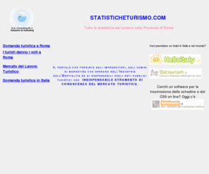 statisticheturismo.com: Statistiche del turismo in Italia
Statische del turismo Roma - Lazio - Italia